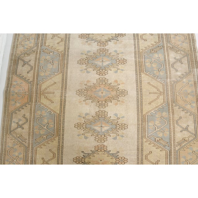 Textile 1960s Oushak Anatolian Kurdish Carpet For Sale - Image 7 of 10