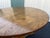 1960s Henredon Round Oak Pedestal Game Table With Brass Accents For Sale - Image 9 of 12