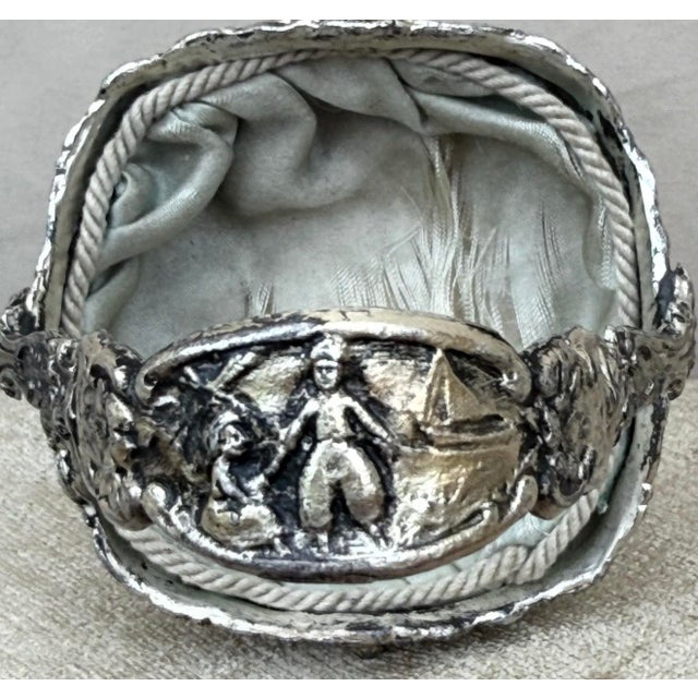 Rare Antique Weidlich Brothers Jewelry Casket With Silk Interior & Twisted Cord For Sale In Seattle - Image 6 of 12