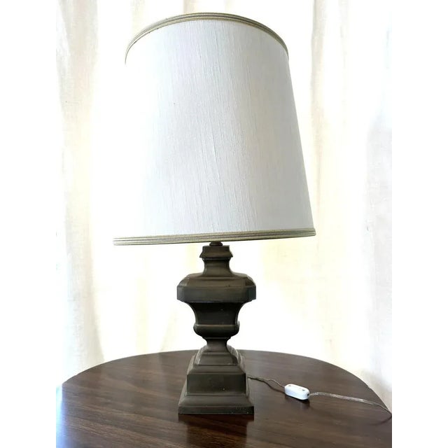 Vintage Brass Lamp, 1950s For Sale - Image 9 of 10