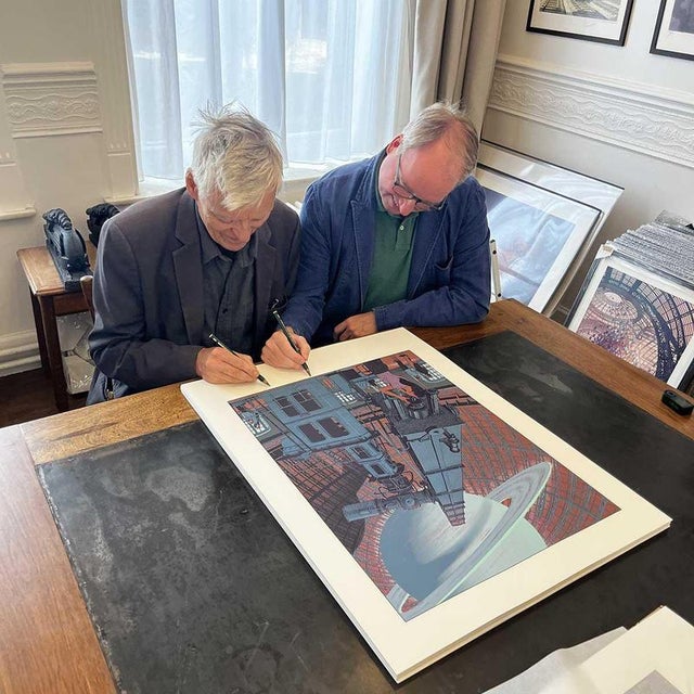 Contemporary François Schuiten and Laurent Durieux, The Observatory (Var), 2026, Silkscreen Print For Sale - Image 3 of 4