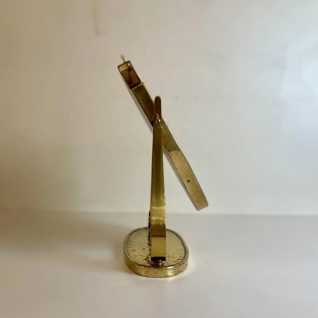 Brass Mirror attributed to Gio Ponti, 1940s For Sale - Image 3 of 8