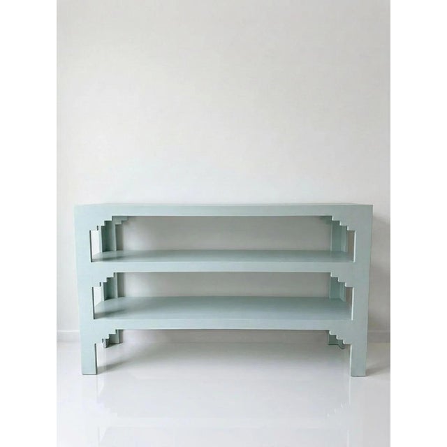 Handpainted in Farrow and Ball's Teresa Green -- can be painted in any Farrow and Ball or Benjamin Moore color.
