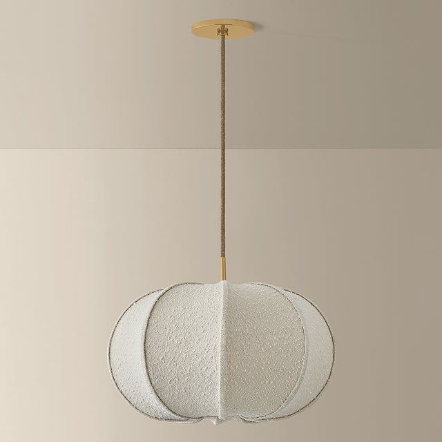 Mitzi Alexandra 20 in. 1 Light Pendant in Aged Brass Finish For Sale - Image 10 of 15