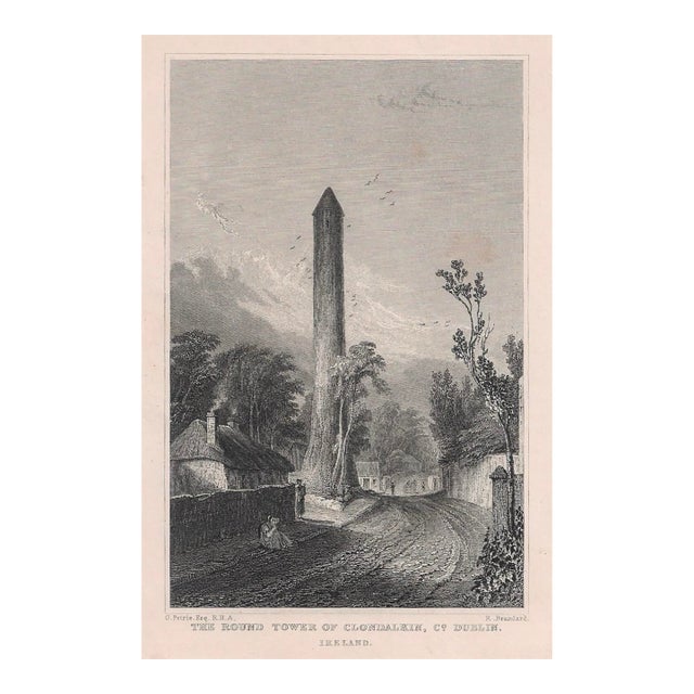 Town of Clondalkin Irish Landscape Engraving For Sale