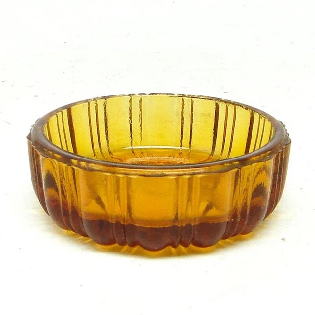1930s Art Deco Salt Holder from Zabkowice Glassworks, Poland, 1930s For Sale - Image 5 of 5