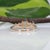 Blue Paraiba Tourmaline Ring With Natural Diamond Accents in Solid 14k Gold, 5x3mm, Size 6.75 For Sale - Image 8 of 9