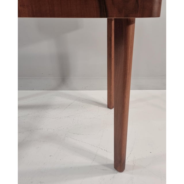 Brown Art Deco Dining Table in Walnut, 1960s For Sale - Image 8 of 16