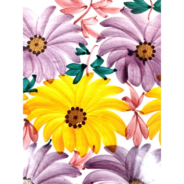 Ceramic Vintage Majolica Tray For Sale - Image 7 of 11