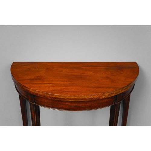 Brown Biedermeier Console Table in Mahogany, 1800s For Sale - Image 8 of 18