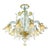 Early 21st Century Italian Clear and Gold-Leaf Chandelier with Flowers and Leaves Murano Glass by Simoeng For Sale - Image 5 of 5