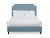 Casa Cosima Reagan California King Bedframe, Blue Velvet For Sale - Image 4 of 4
