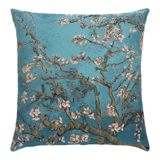 Blossom by Van Gogh Regular Cushion With Feather Filler - 46x46cm (18"x18") For Sale