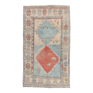 Vintage Turkish Oushak Rug, 04'07 X 07'11 For Sale
