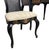 Early 20th Century Chinoiserie-Style Black Lacquer Harpsichord Desk and Matching Cane Back Chair. For Sale - Image 9 of 9