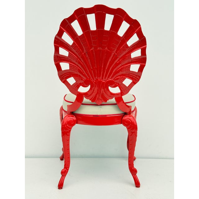 1960s Set of Six Venetian Grotto Style Shell Back Chairs For Sale - Image 10 of 12