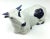 1990s Vintage Hand Fired Artisan Pottery Cow From the Manger For Sale - Image 5 of 13