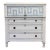 Antique English Painted Dresser Chest of Drawers With Greek Key Motif For Sale