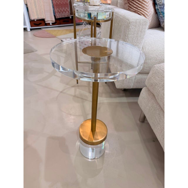 Universal Furniture Deco Martini Acrylic Table For Sale - Image 4 of 8