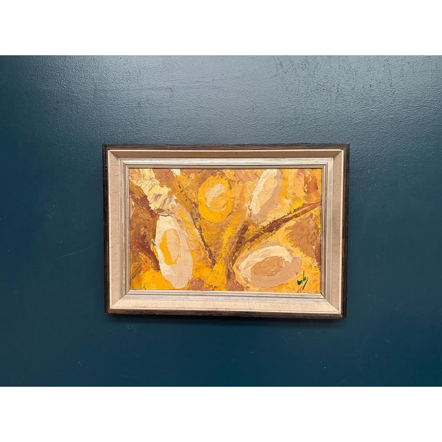 Yellow Composition, 1960s, Oil Painting on Panel, Framed For Sale - Image 13 of 13