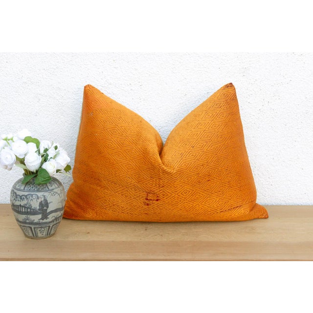 Ludhiana Diamond, Heirloom Bagh Phulkari Pillow For Sale - Image 4 of 7