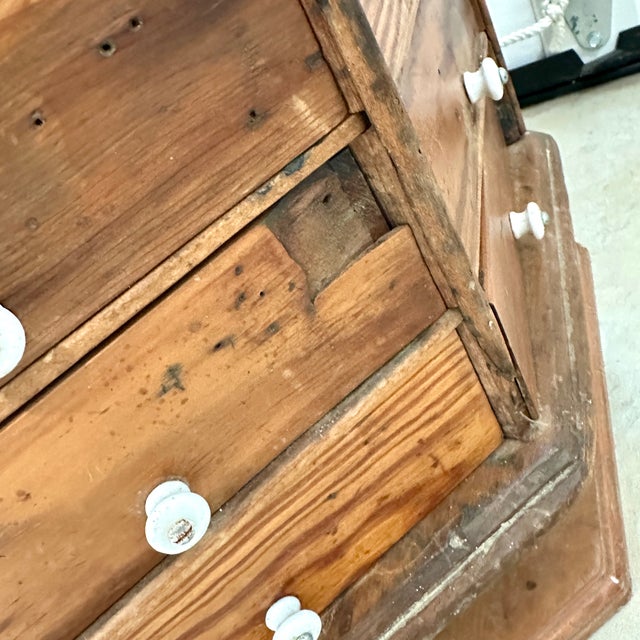 Antique Revolving Hardware Bolt Cabinet For Sale - Image 9 of 10