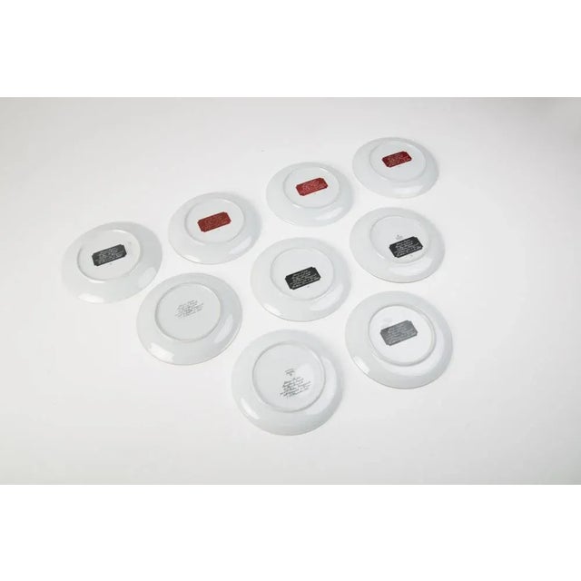 Turin International Automobile Commemorative Dishes, 1960s, Set of 9 For Sale - Image 3 of 6