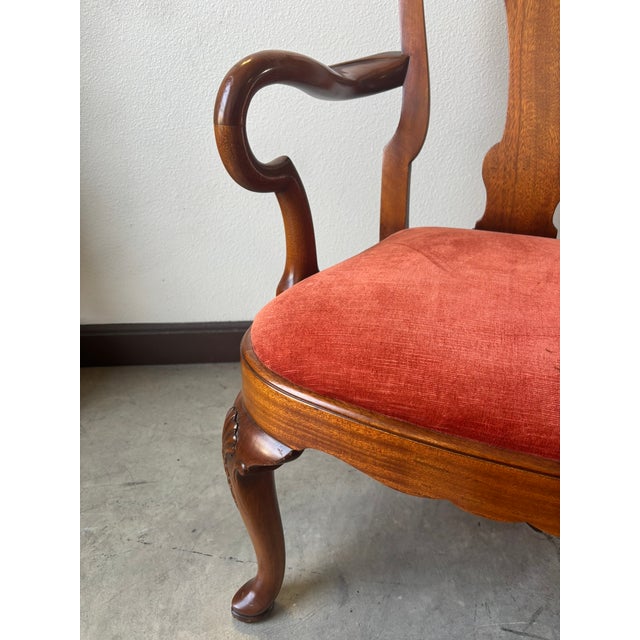 Queen Anne Mid 20th Century Queen Anne Style Dining Chairs For Sale - Image 3 of 11