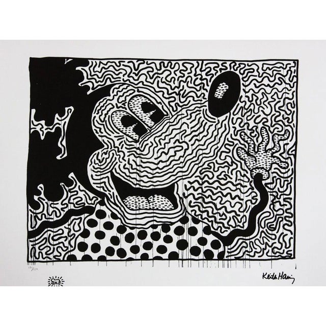 After Keith Haring, Mickey, Late 20th Century, Print, 1970s, Ink & Paper For Sale - Image 3 of 6