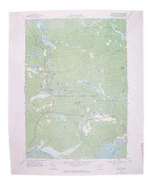 Circa 1968 Childwold, New York Topographic Map
