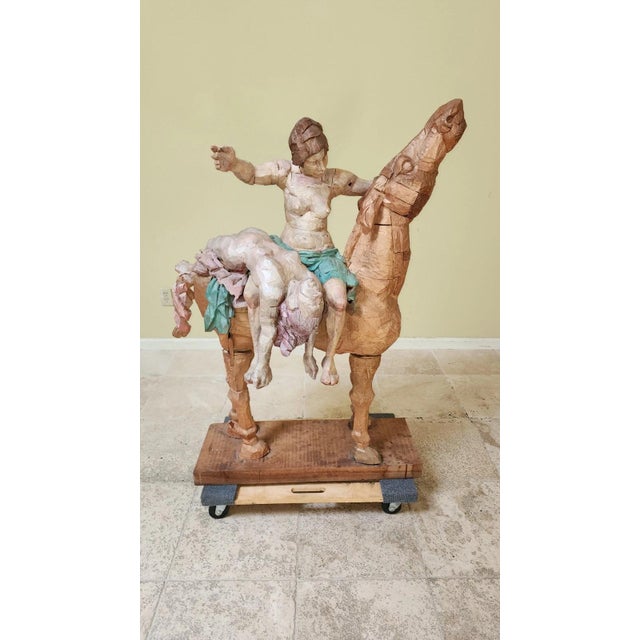Peter Leventhal Horse With Nude Riders Large Art Sculpture Over 4 Feet Tall! For Sale - Image 11 of 13