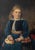 American School, Portrait of a Blonde Haired Girl, Oil on Canvas, circa 1865, label to verso reading "Annie Budelman...