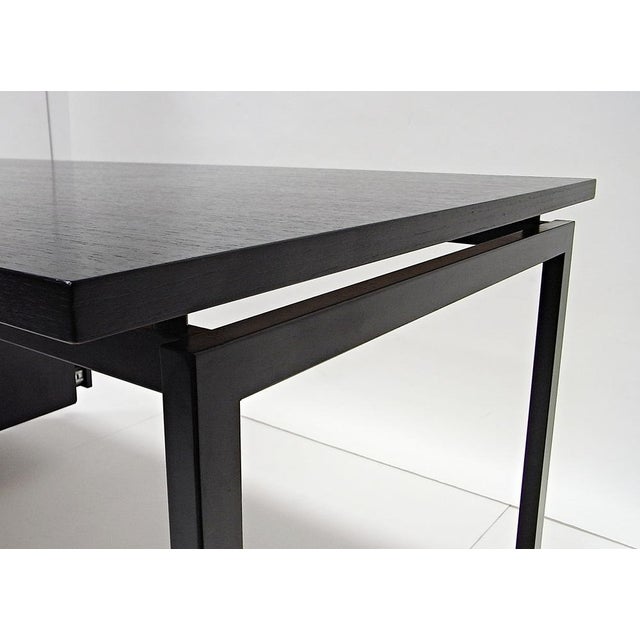 Writing Desk in Black Stained Oak by Herbert Hirche for Christian Holzäpfel KG, Germany, 1960s For Sale - Image 13 of 18