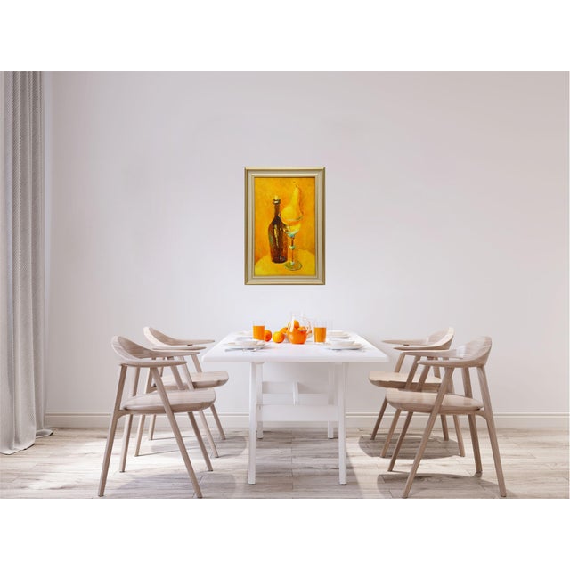 Saffron Absinthe.Modern Original Hand Painting. For Sale - Image 8 of 8