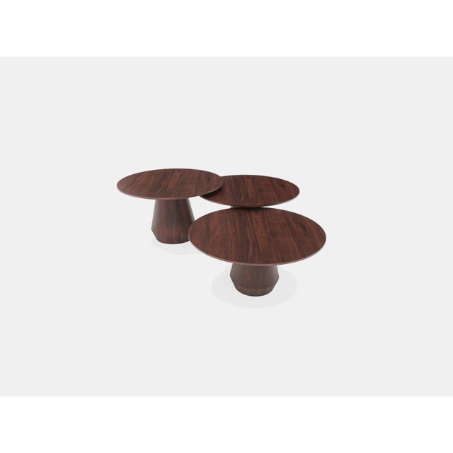 Contemporary Charlotte Triple Coffee Tables, Set of 3 For Sale - Image 3 of 6