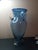 1980s Exquisite Blenko Art Glass Blue Urn Style Pedestal Vase For Sale - Image 5 of 5