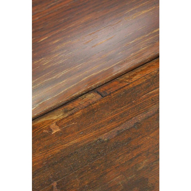 Reclaimed 7.5 Ft. Oak Church Pew Bench For Sale - Image 4 of 8
