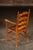 Brown Set of Seven Mid-Century French Country Ladder Back Chairs With Rush Seats For Sale - Image 8 of 9