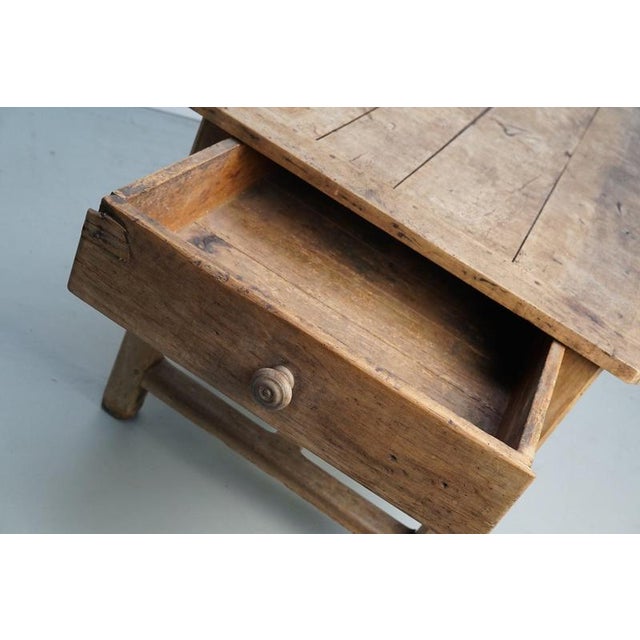18th Century French Rustic Rustic Elm Farmhouse Dining Table For Sale - Image 15 of 18