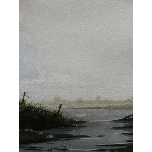 Martin Tanner, Cattle by the Lochside, 1987, Watercolour on Paper, Framed For Sale - Image 8 of 14