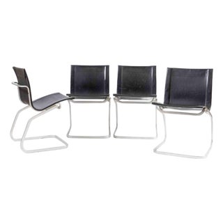 Lia Model Chairs attributed to Claudio Salocchi, Italy, 1960s, Set of 4 For Sale