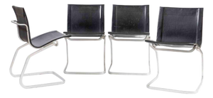 Lia Model Chairs attributed to Claudio Salocchi, Italy, 1960s, Set of 4