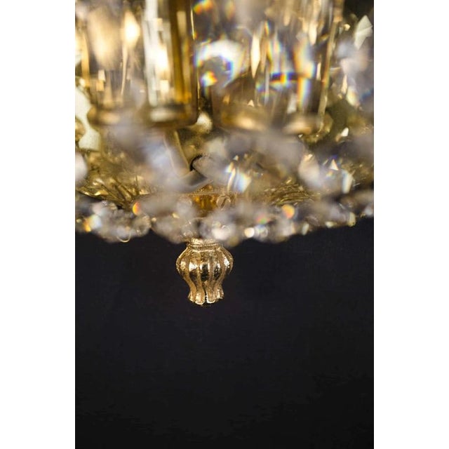 2000 - 2009 Crystal and Brass Wall Lamps, Set of 2 For Sale - Image 5 of 8