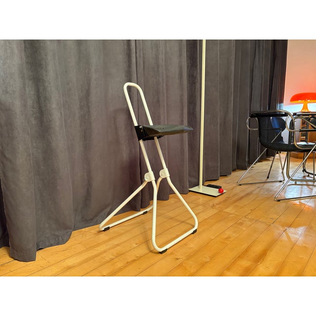 Stool with adjustable seat, designed by Brand/Häfner for Bad Essen, 1992. In very good original condition. Designed in...