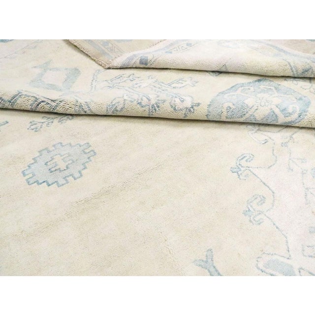 Textile Galerie Shabab Collection Mid-20th Century Indian Cotton Agra Carpet For Sale - Image 7 of 7