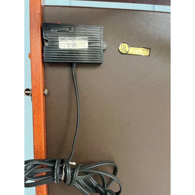 Italian Fratelli Reguitti Electric Man's Valet-Italian Clothes Rack With Wheels-1960s Trouser Pants Press Rolling Stand For Sale - Image 3 of 12