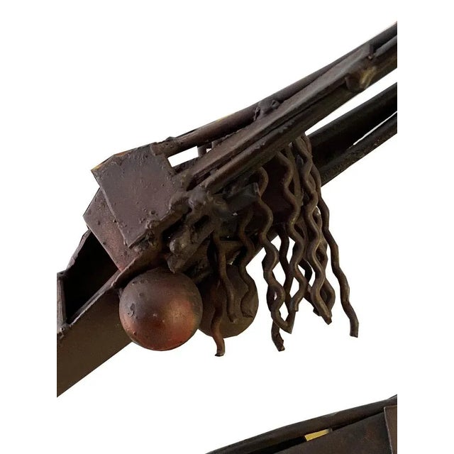 Wood Bronze Dancer Sculpture by A. Grazioli, Italy, 1970s For Sale - Image 7 of 9