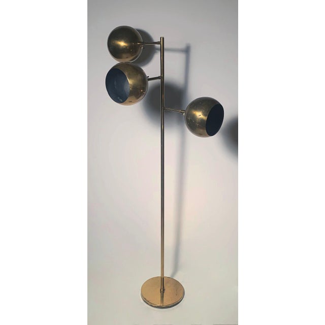Kovacs Vintage Koch & Lowy Sonneman Arredoluce Angelo Lelii Brass Floor Lamps For Sale - Image 4 of 7
