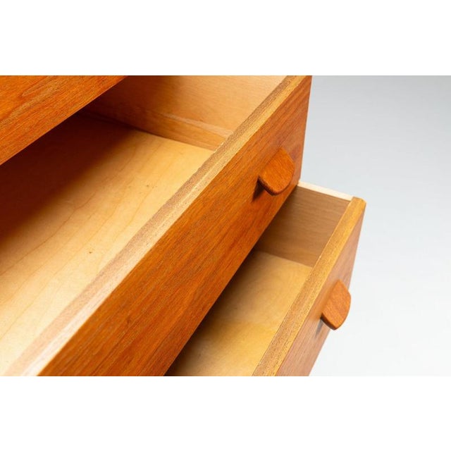 Vintage Model F17 Chest of Drawers in Teak by Poul M. Volther for FDB Møbler, Denmark, 1960 For Sale - Image 12 of 16