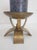 Vintage Brutalist Brass Candleholder, 1960s For Sale - Image 4 of 9